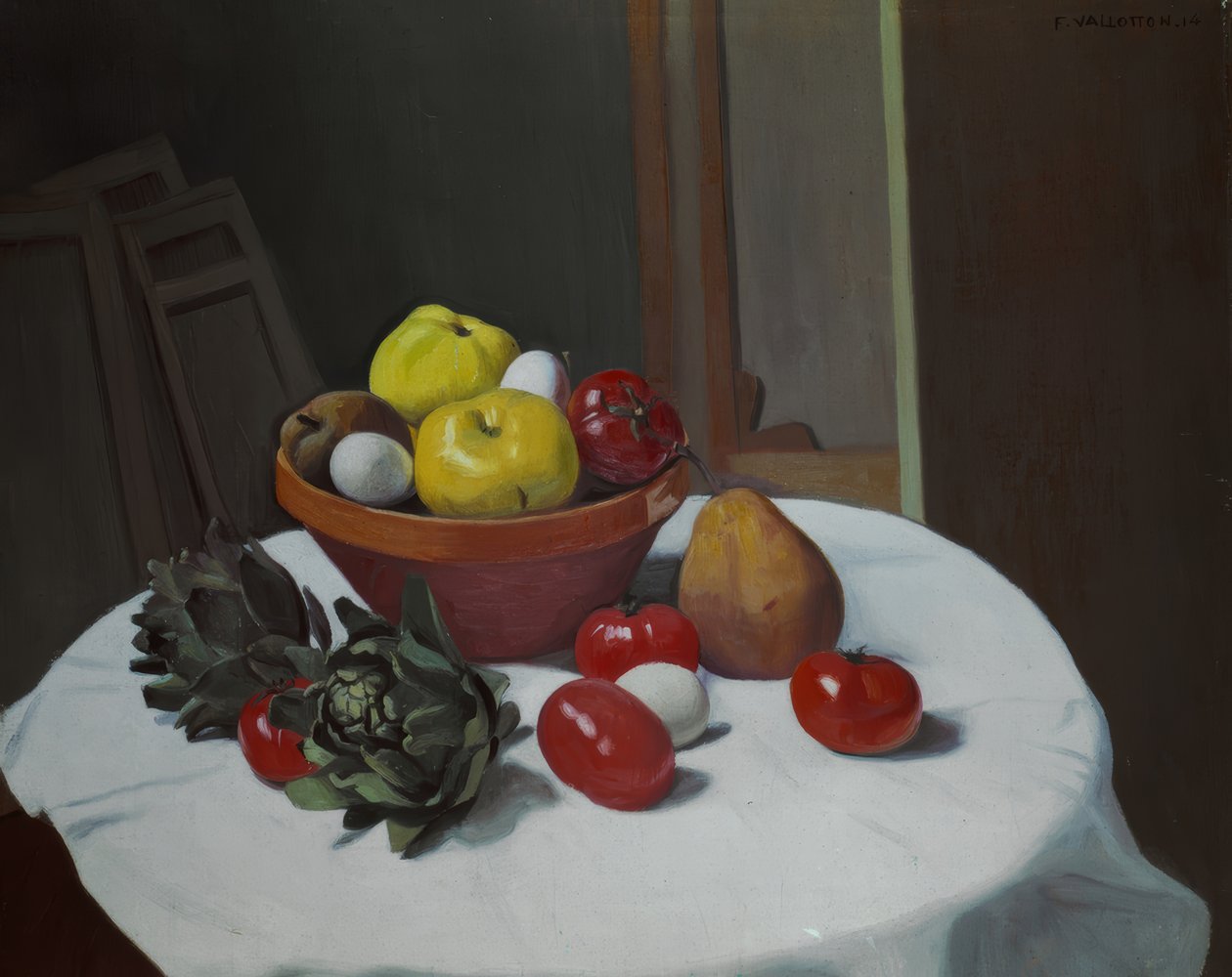 Stilleben (tomater) av Félix Vallotton
