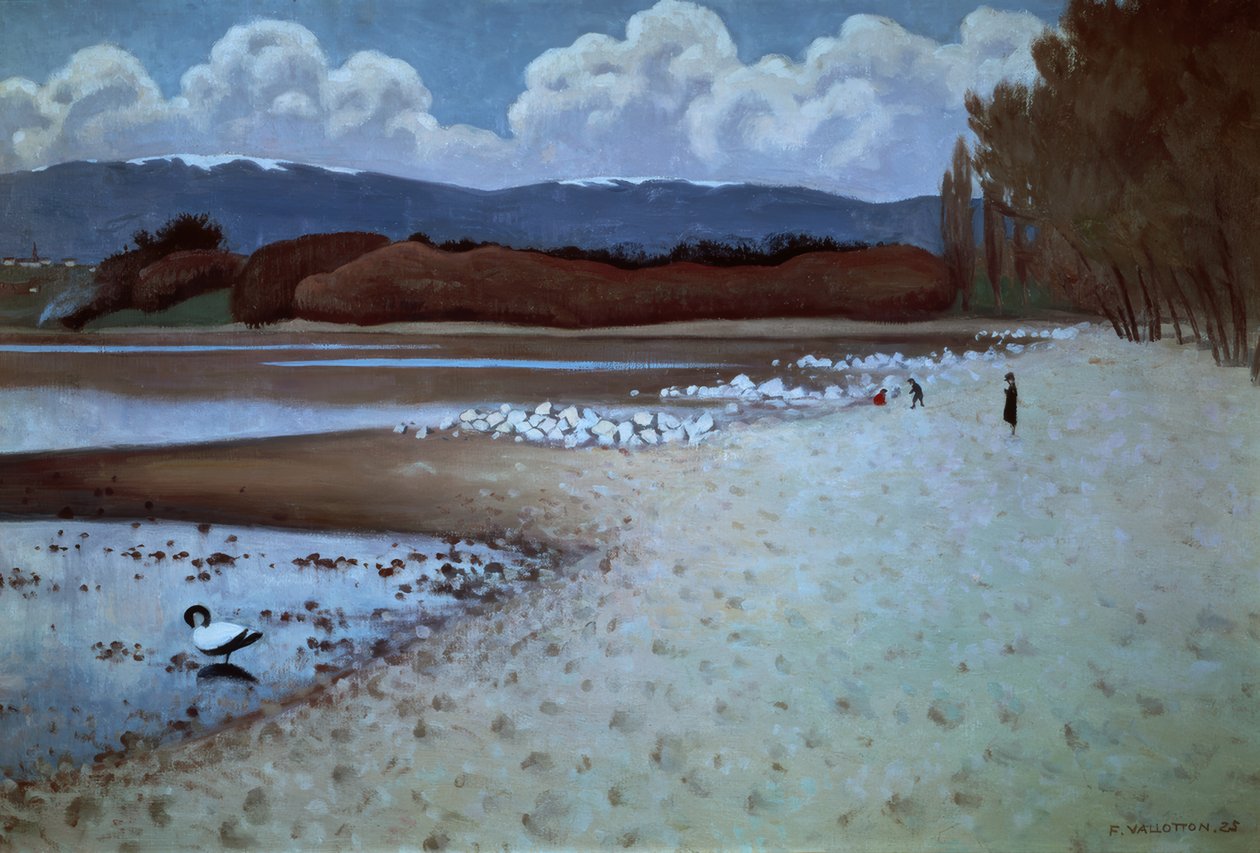 Strand nära Vidy av Félix Vallotton