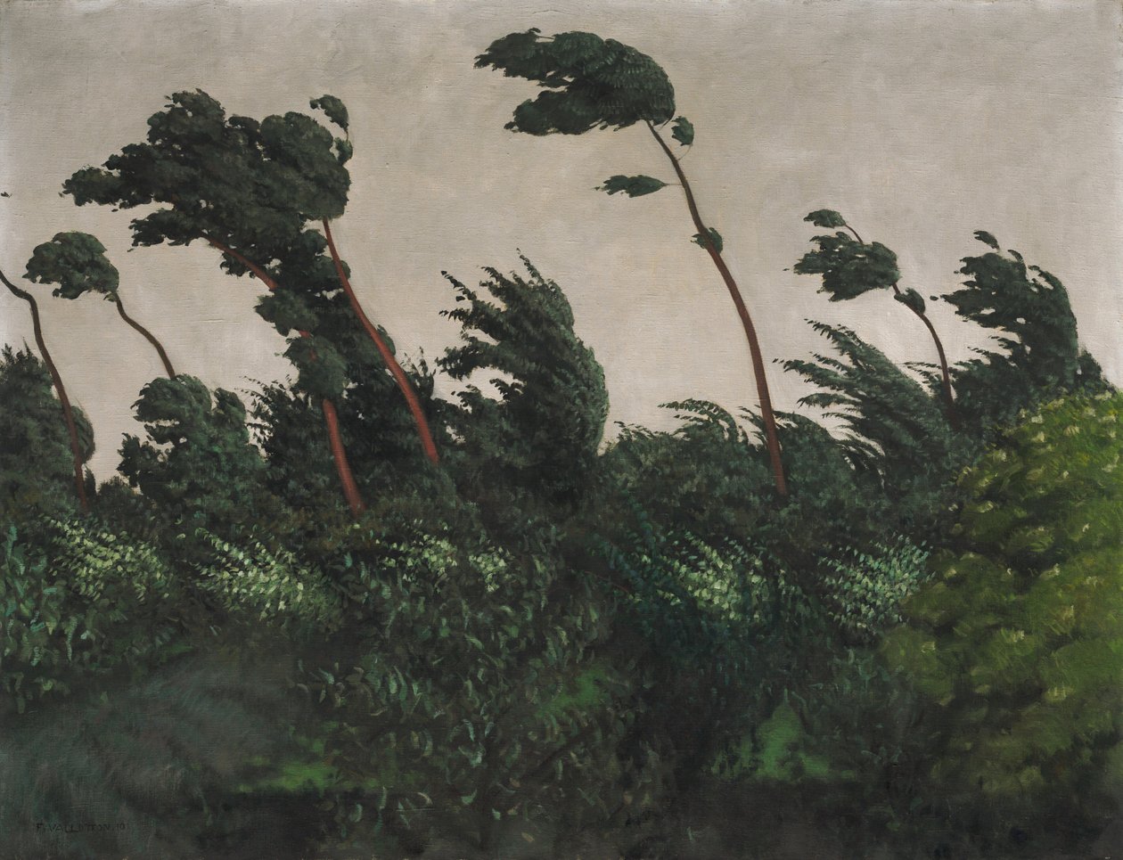 Vinden, 1910. av Félix Vallotton