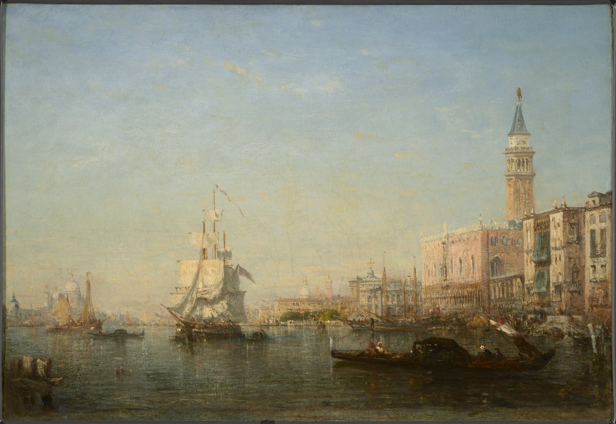 Canal Grande, Venedig av Félix Ziem