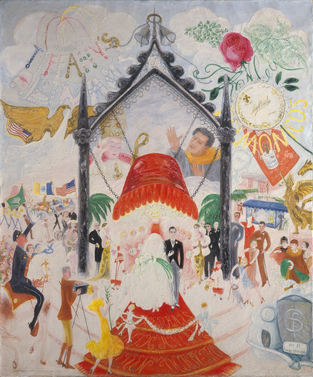 The Cathedrals of Fifth AvenueDie Kathedralen der Fifth Avenuen av Florine Stettheimer