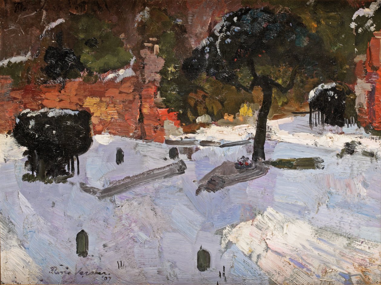 Kyrkogård i Warmond, 1907 av Floris Verster