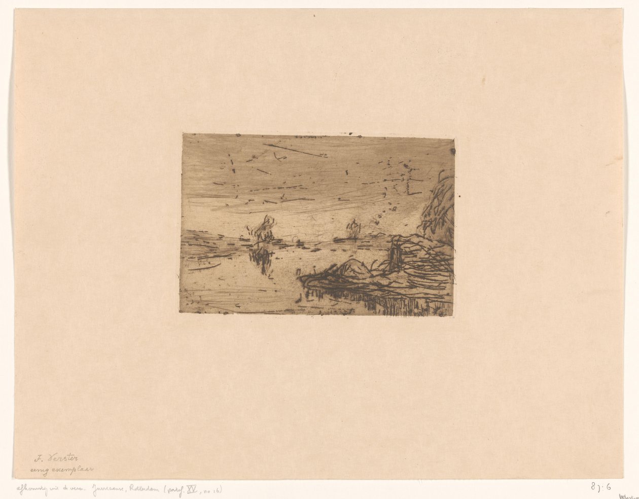 Landskap Dung Heaps at Night (originaltitel) av Floris Verster