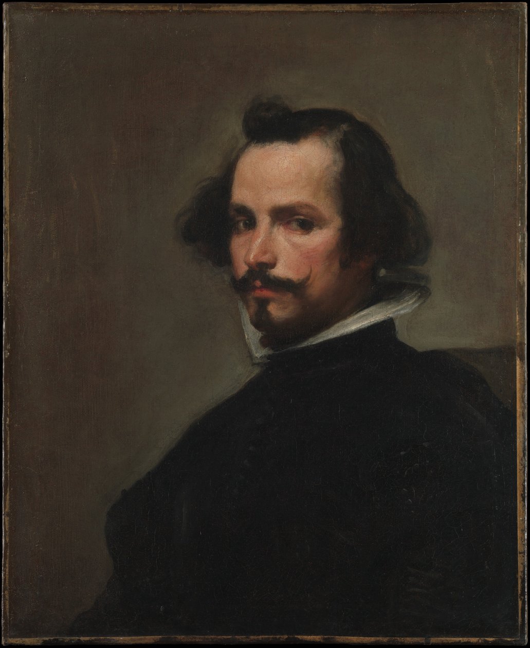 Porträtt av man av Follower of Diego Velázque