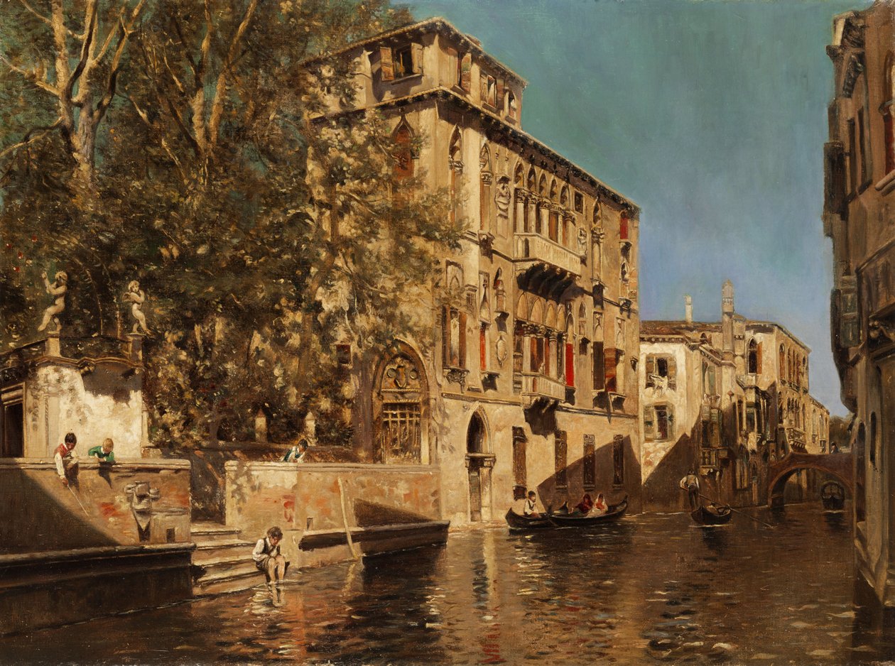 Palast in Venedig av Follower of Martin Rico