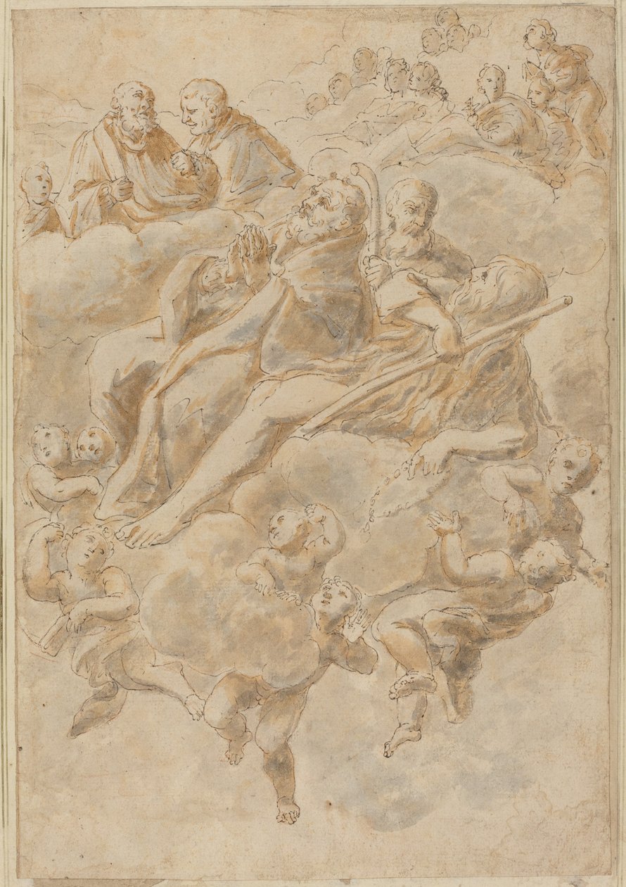 Ett helgons extas av Follower of Giovanni Lanfranco