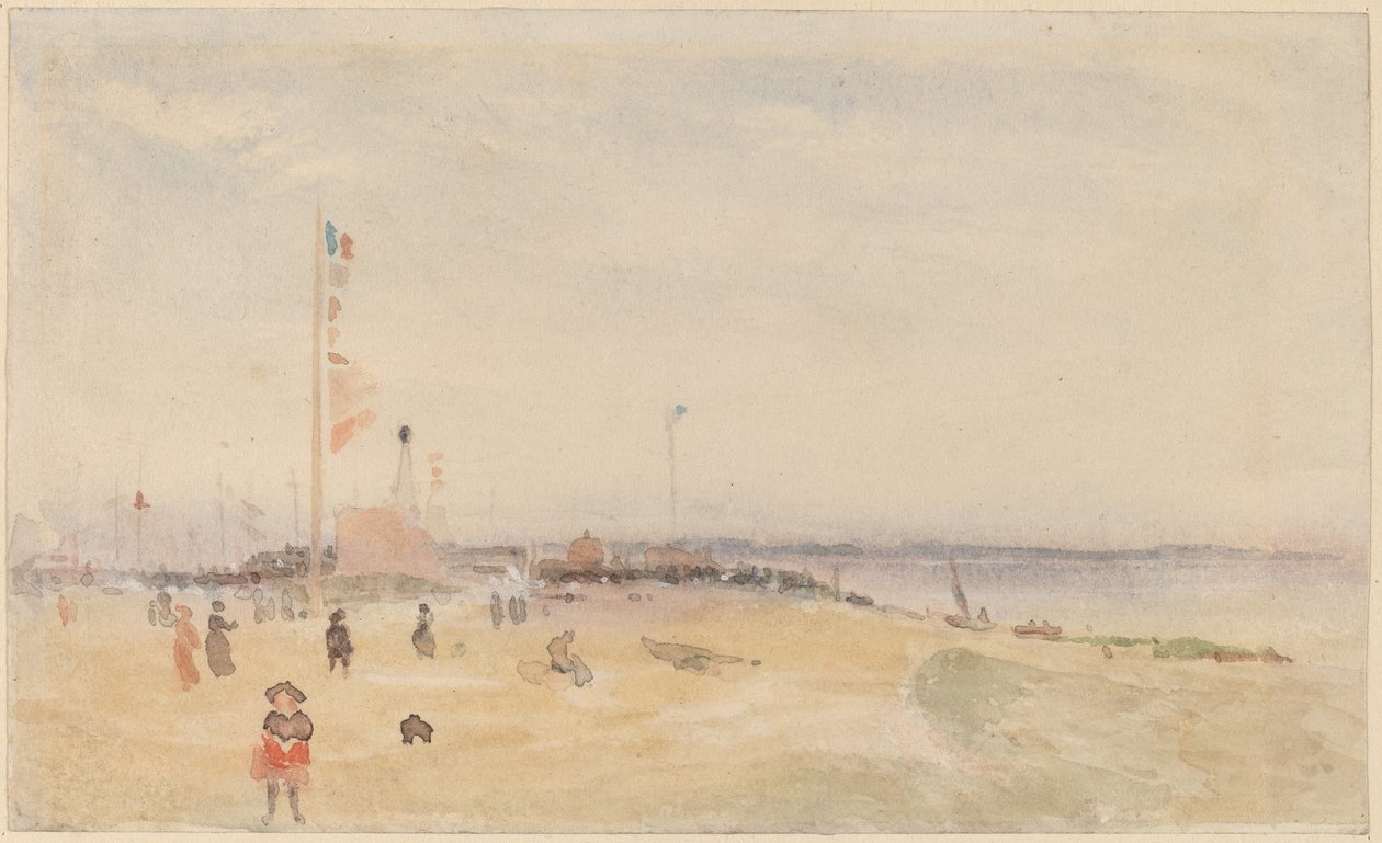 Pourville-sur-Mer av Follower of James McNeill Whistler
