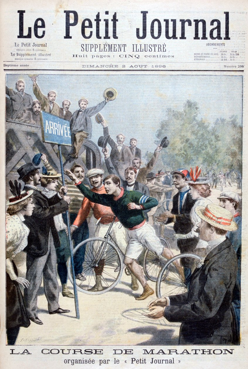 Maratonlopp, 1896 av Fortuné Méaulle
