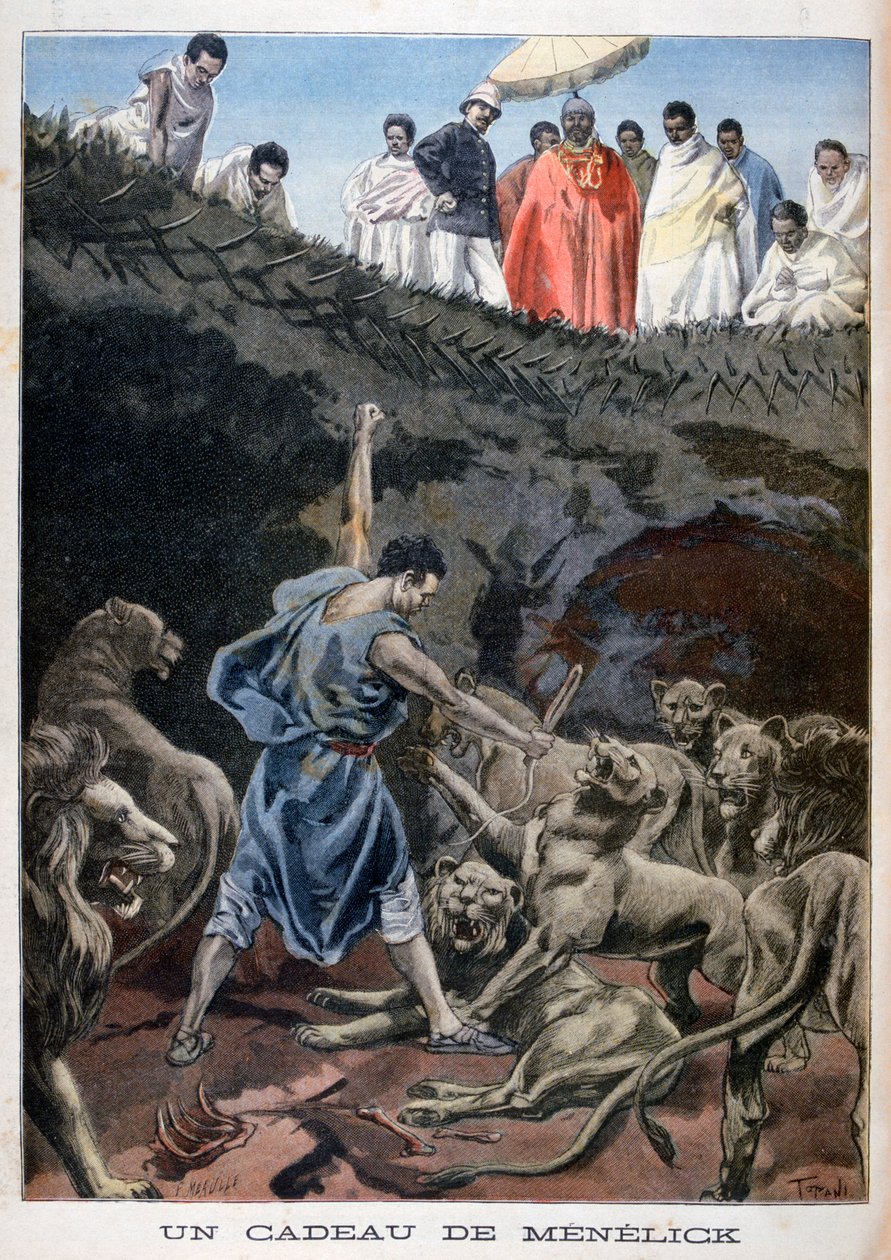 Menelik II av Etiopien, 1898 av Fortuné Méaulle