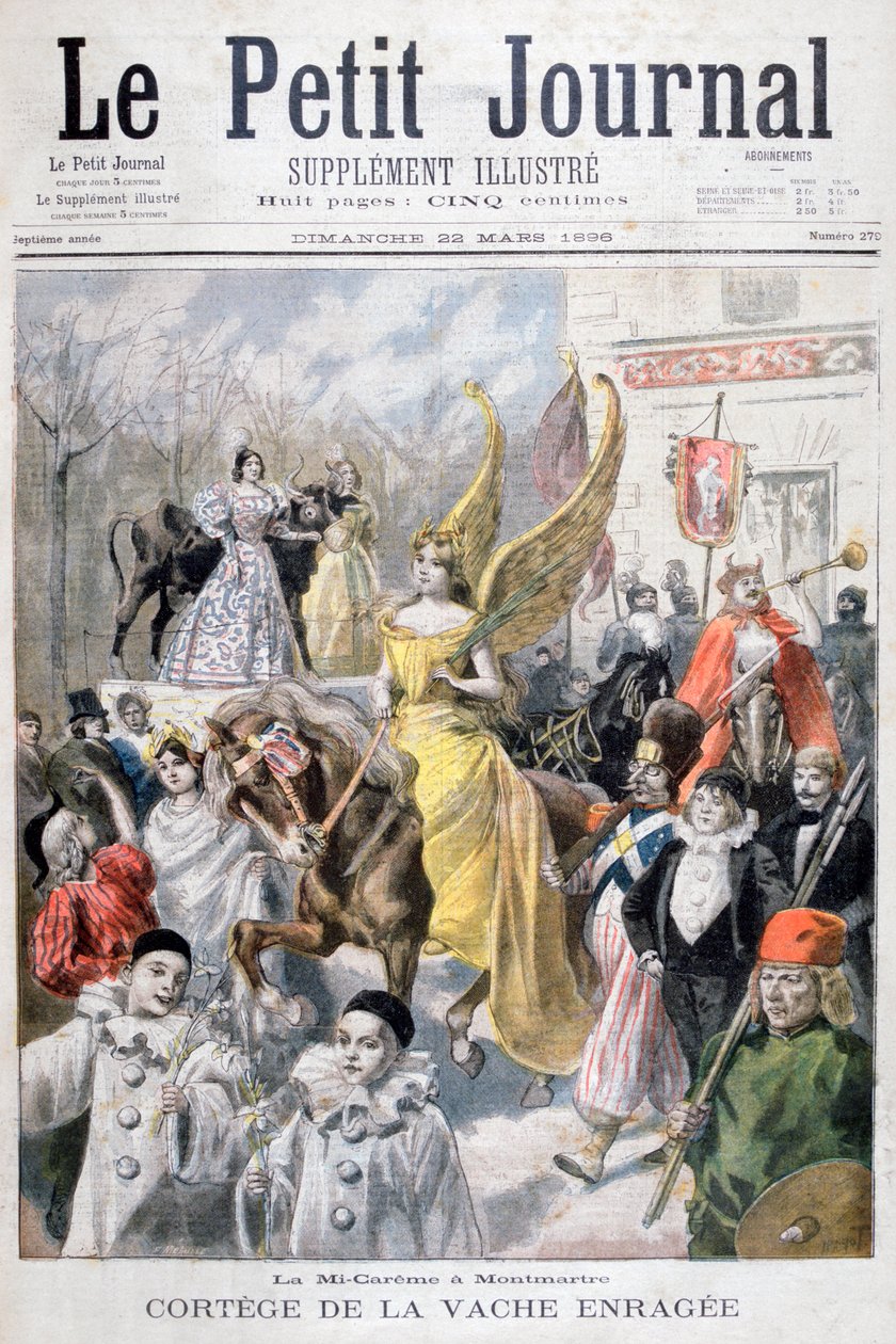 Mid-fasten firande, Paris, 1896 av Fortuné Méaulle