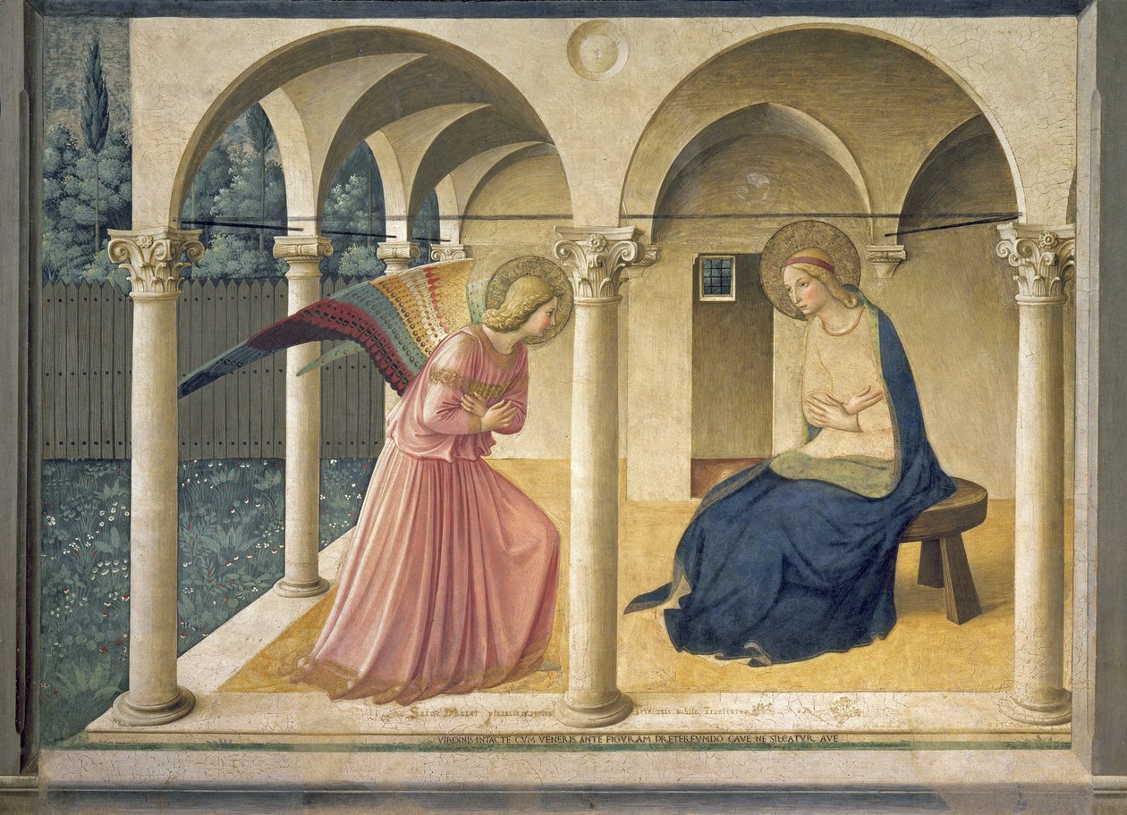 Bebådelsen, c.1438-45 av Fra Angelico