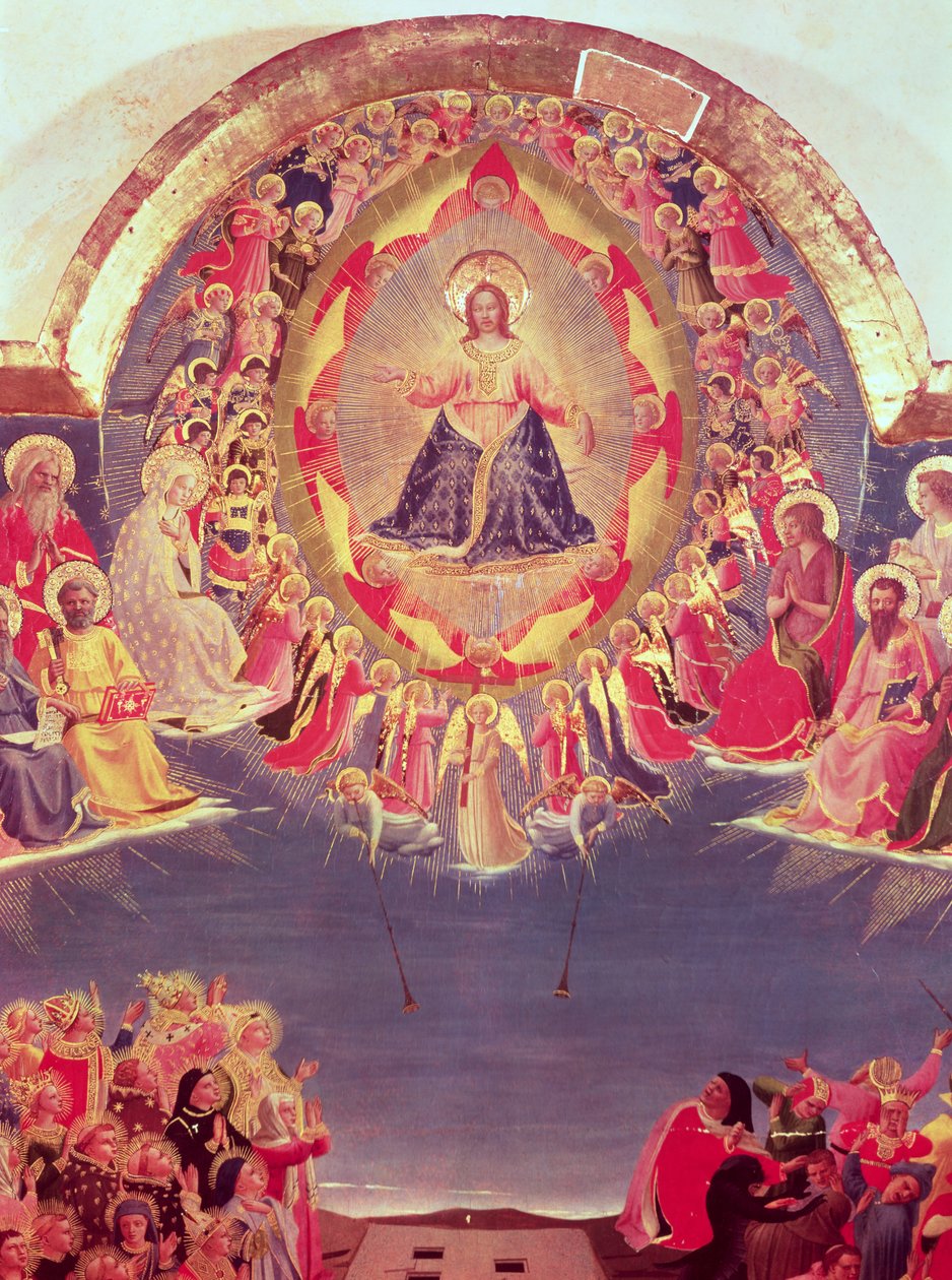 The Last Judgment (tempera på panel) (detalj) av Fra Angelico