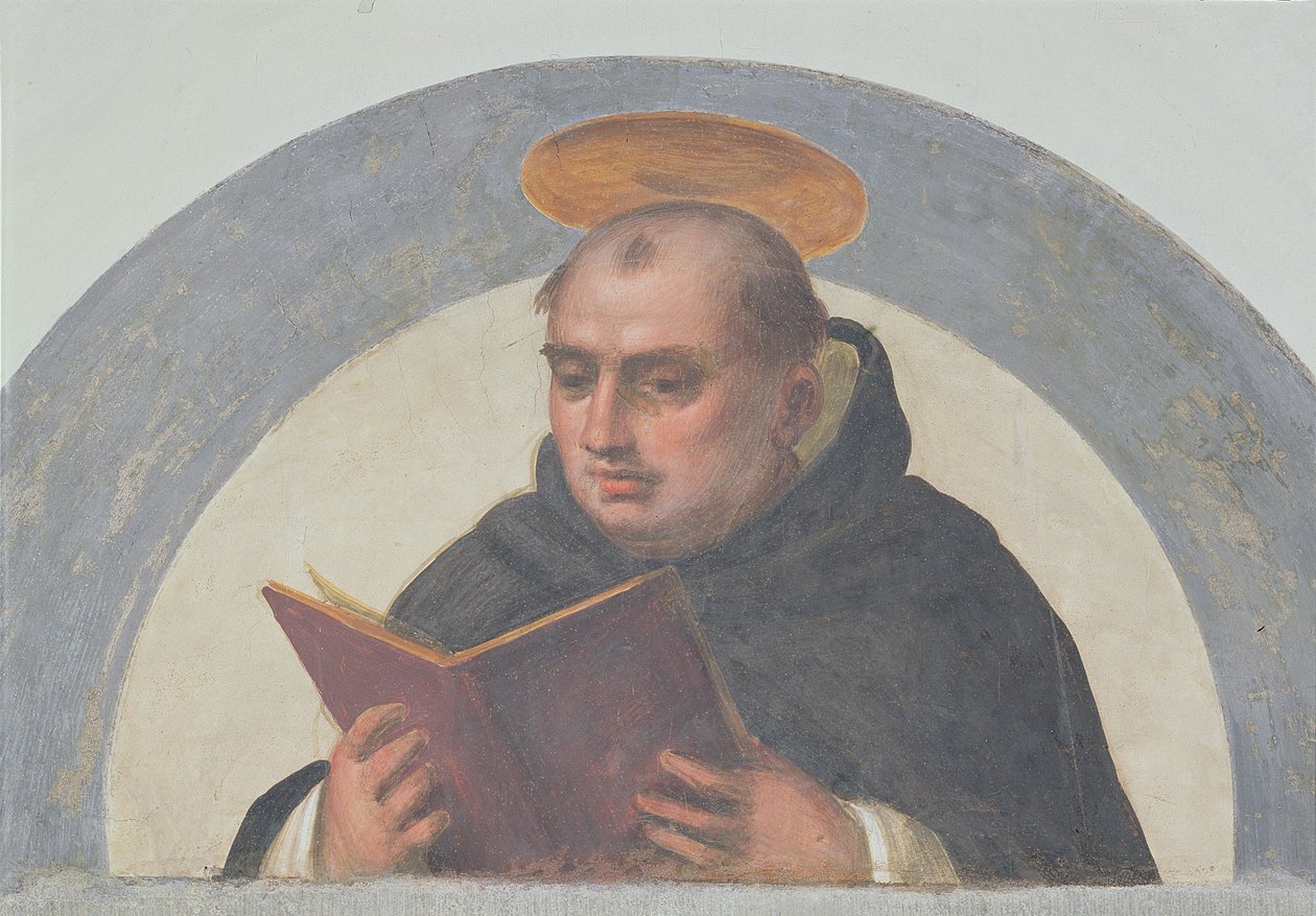 St Thomas Aquinas Reading, c.1510-11 av Fra Bartolommeo