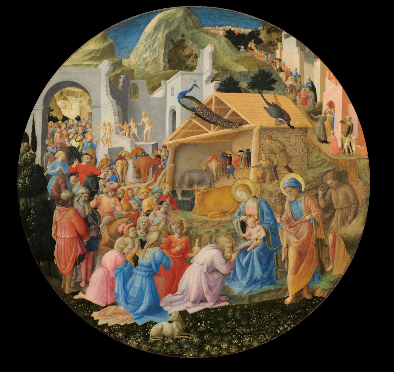 Tillbedjan av magierna av Fra Filippo Lippi