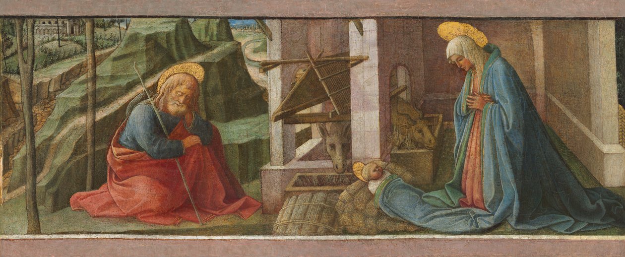 Födelsen, ca 1445 av Fra Filippo Lippi