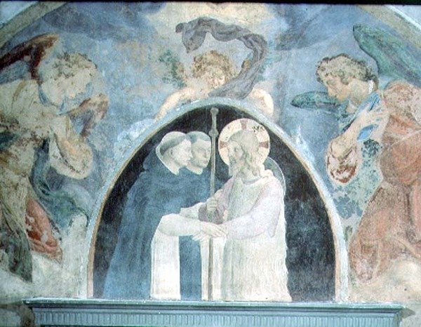 Kristus med pilgrimer (fresk) av Fra (c.1387 1455) Angelico