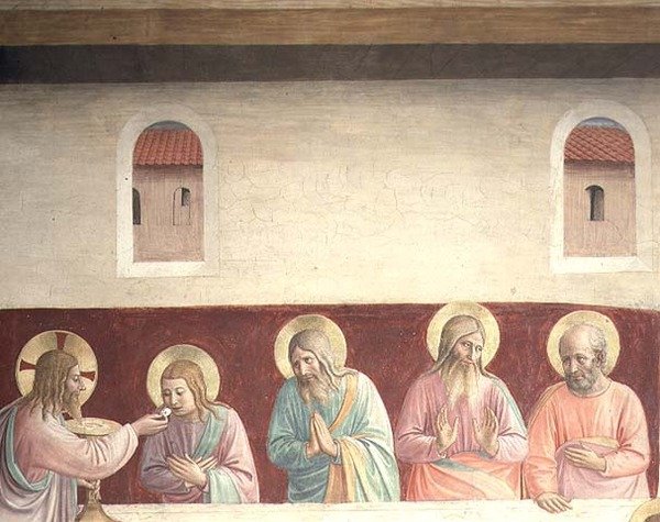 Detalj från Nattvarden av Fra  Angelico