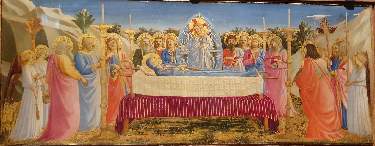 Jungfru Marias Dormition av Fra Angelico
