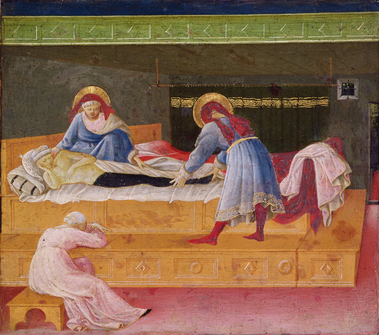 Saints Cosmas och Damian Healing Justin, 1445 av Fra Angelico
