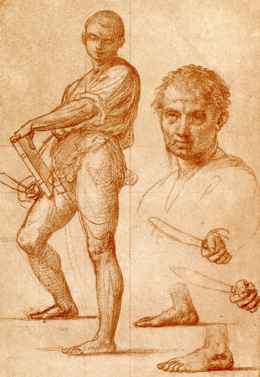 Studie om St. Bartolomeus av Fra Bartolomeo