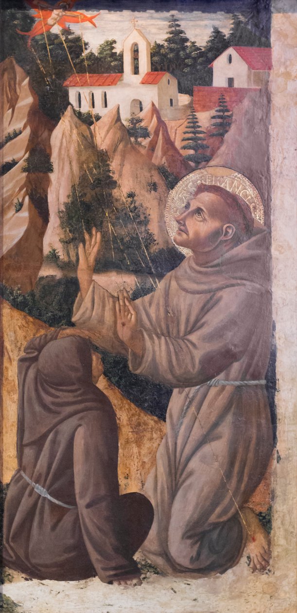 S:t Franciskus av Assisi får stigmata av Fra Diamante