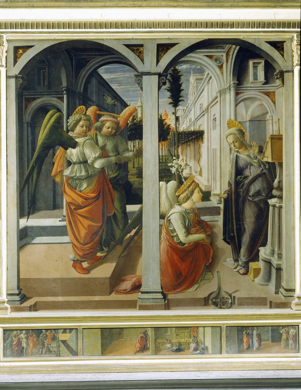Annunciation, c.1445 (panel) av Fra Filippo Lippi