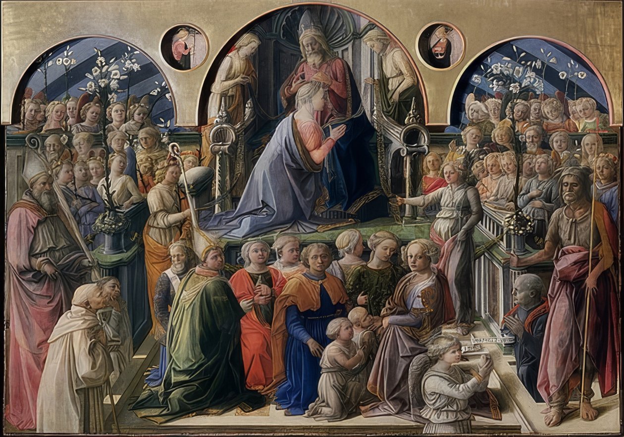 Jungfruns kröning. 1441 av Fra Filippo Lippi