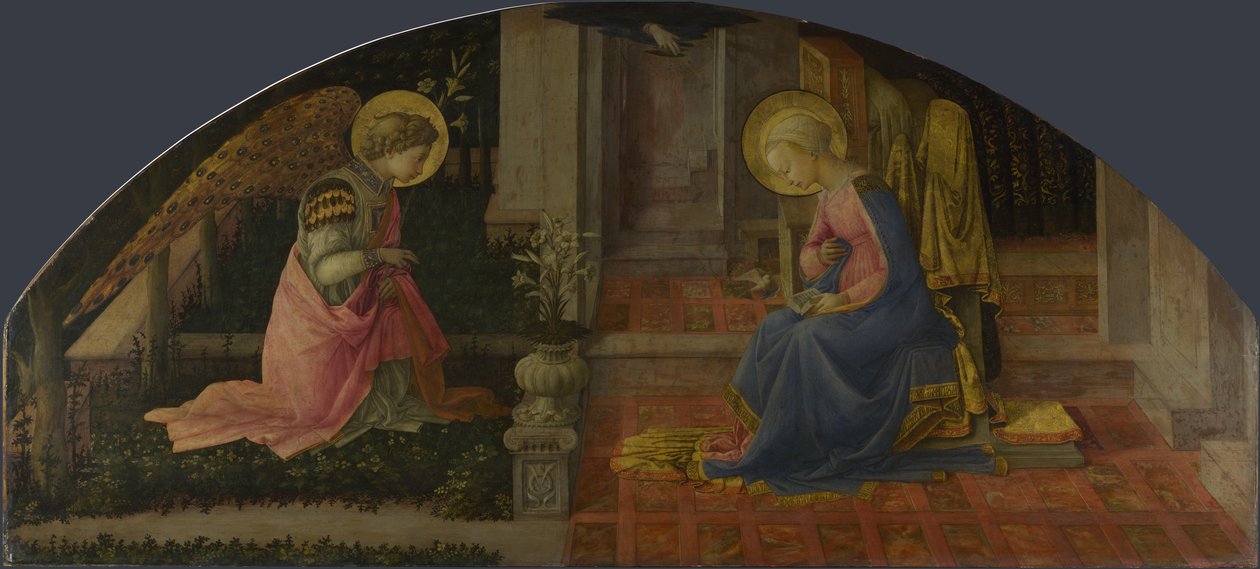Annunciation Medici Panel, c. 1450 av Fra Filippo Lippi