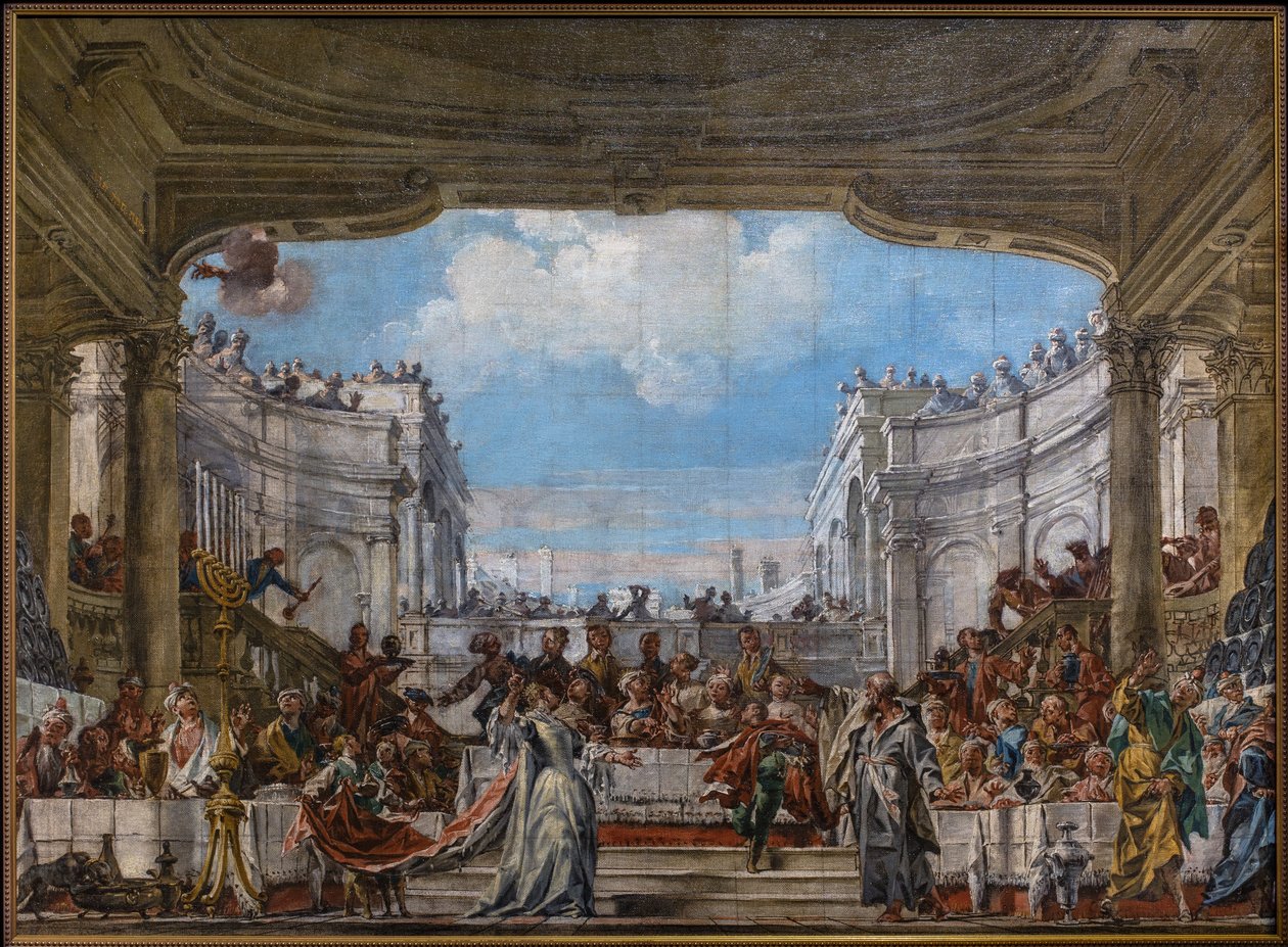 Balthazars festmåltid av Fra Stefano da Carpi (1710 1796)