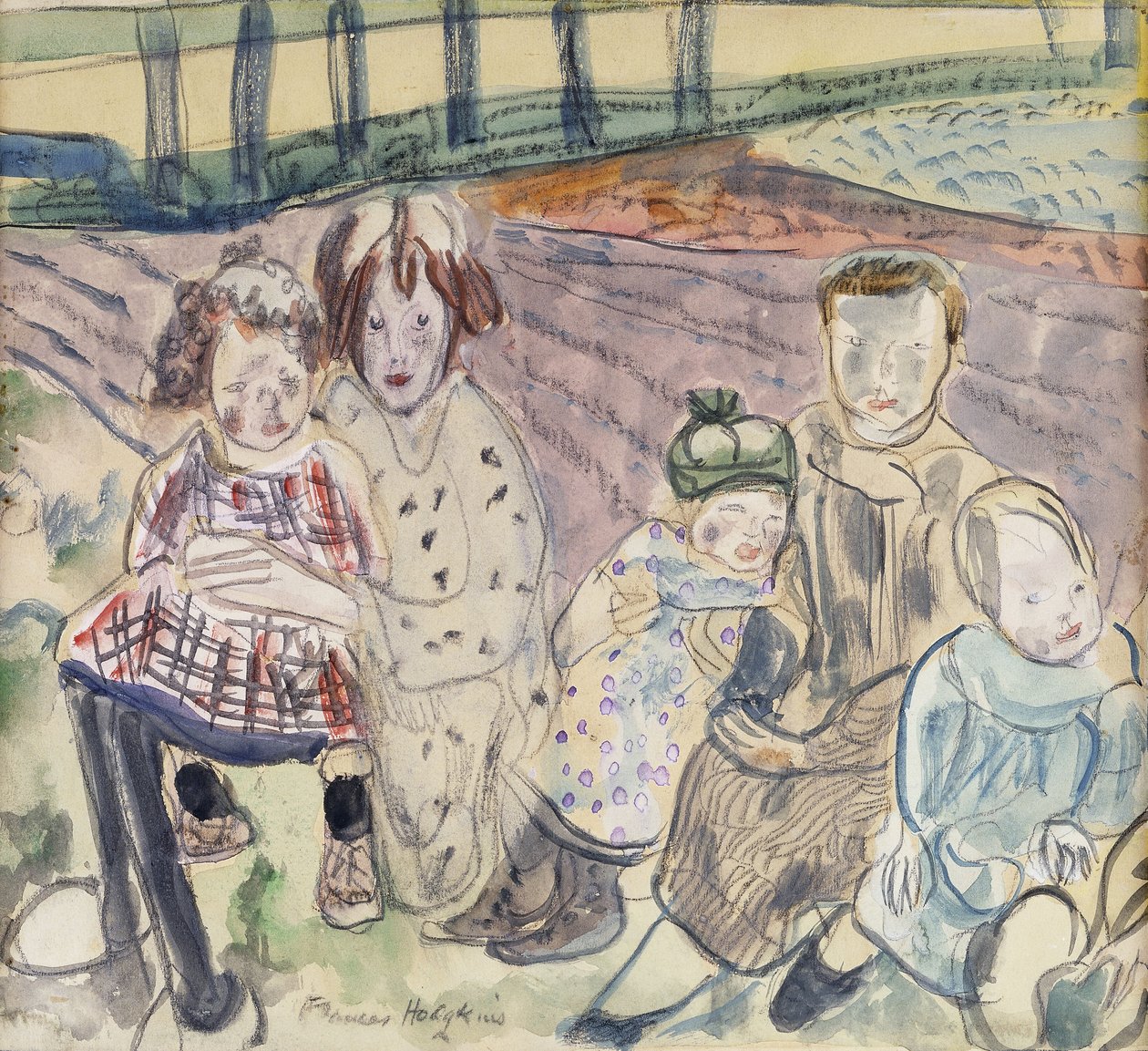 En bondefamilj av Frances Hodgkins