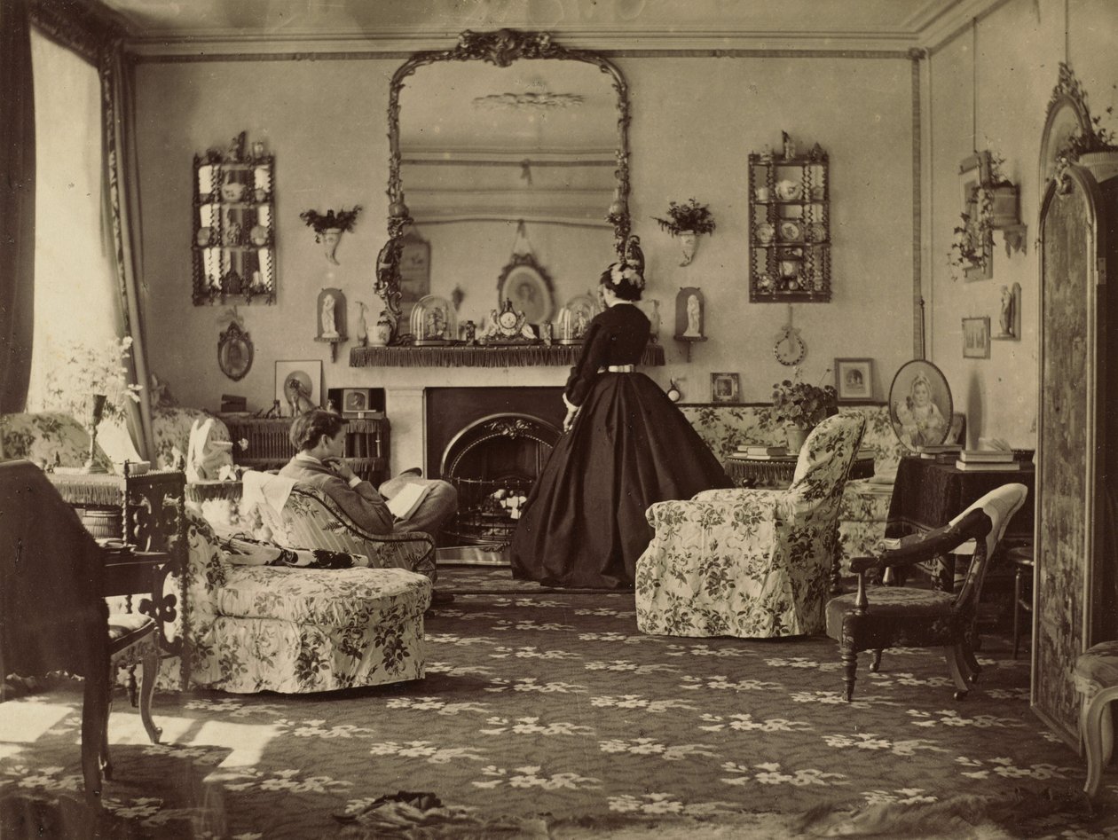 Interiör av rummet, ca. 1862. av Frances Jocelyn