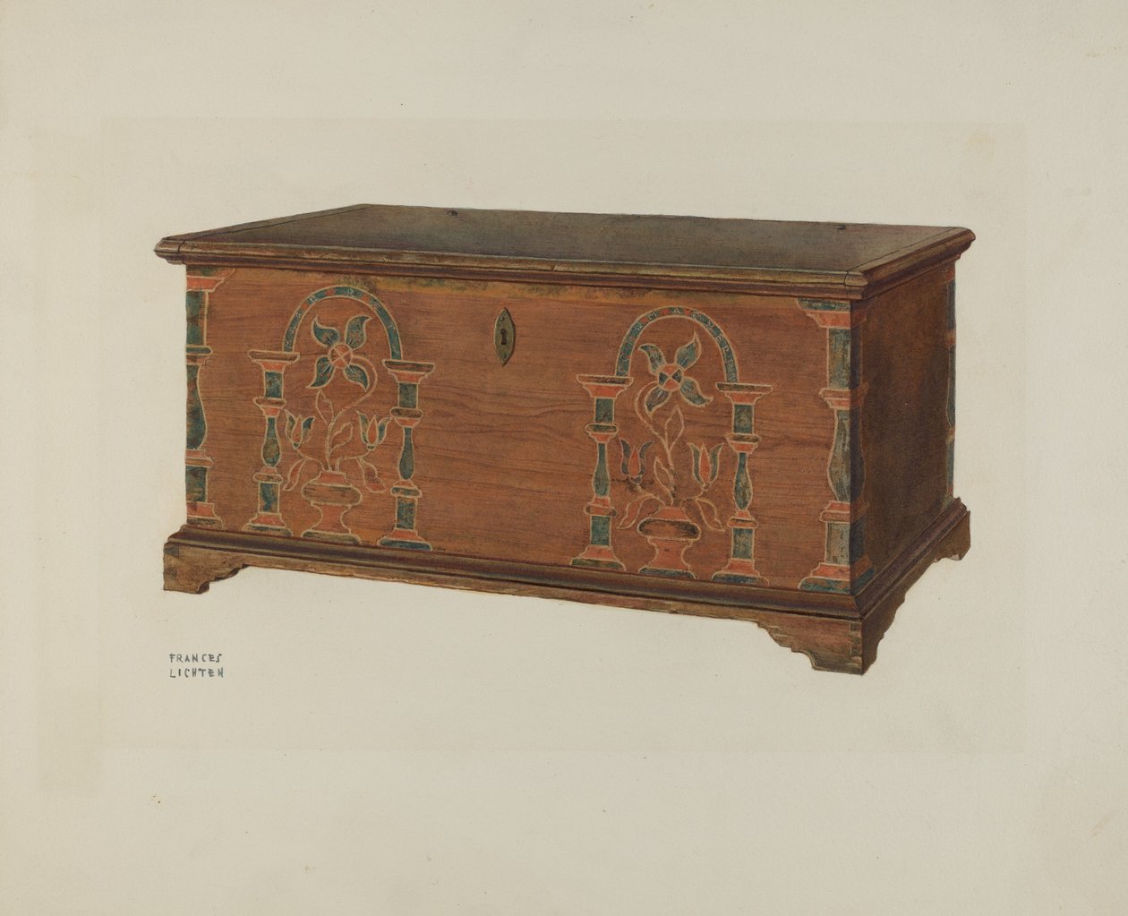 Pa. Tysk Dower Chest av Frances Lichten