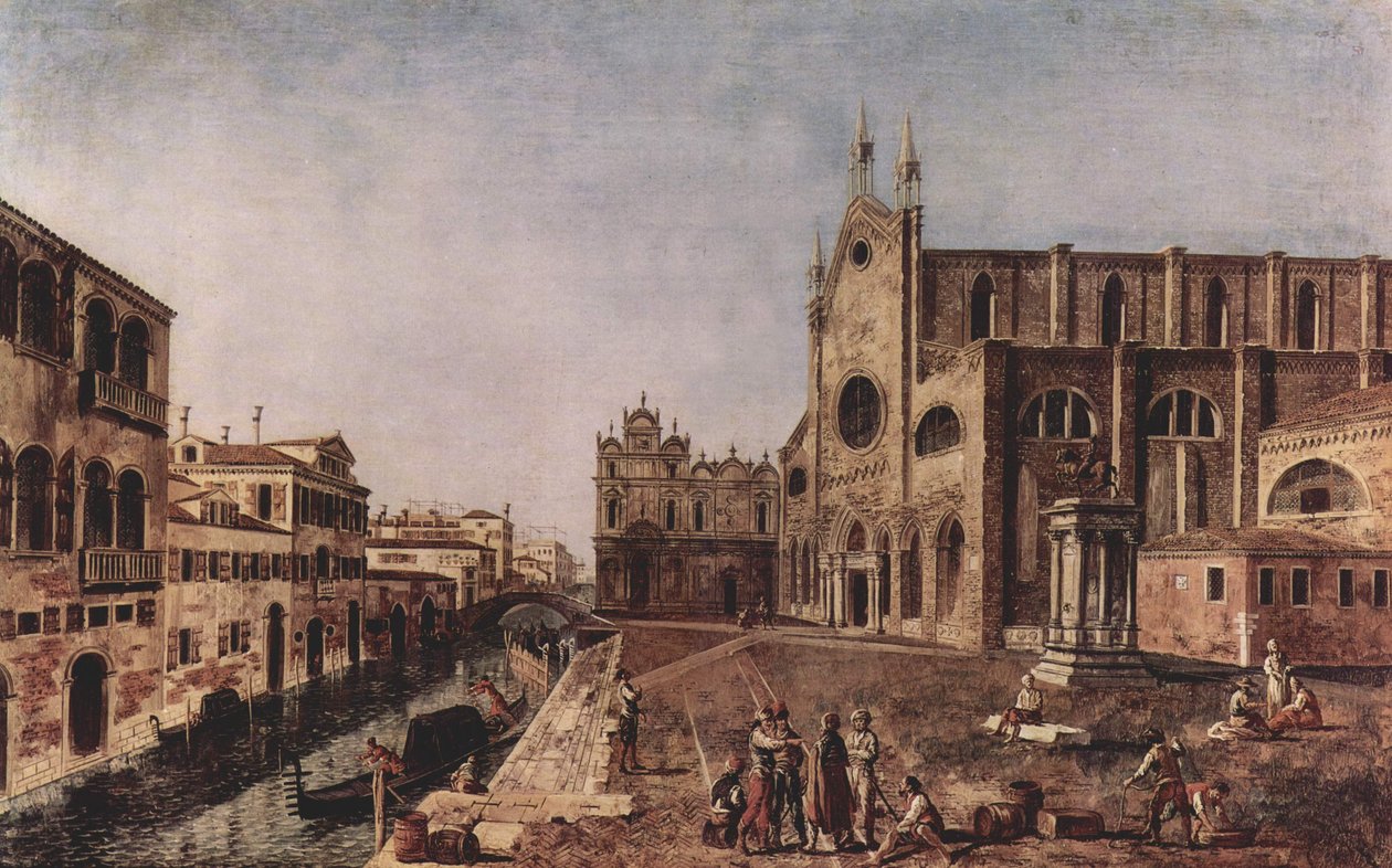 Campo santi Giovanni e Paolo, Venedig av Francesco Albotto