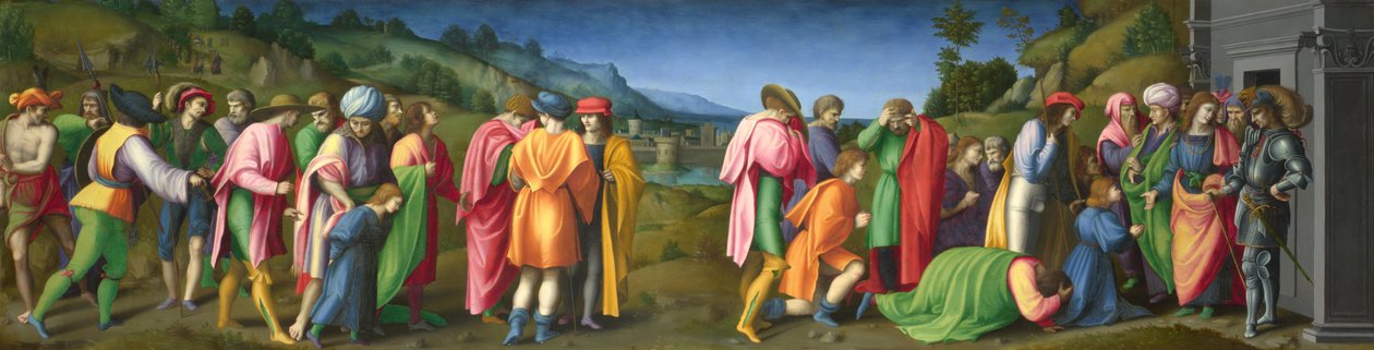 Joseph förlåter sina bröder av Francesco Ubertini Bacchiacca