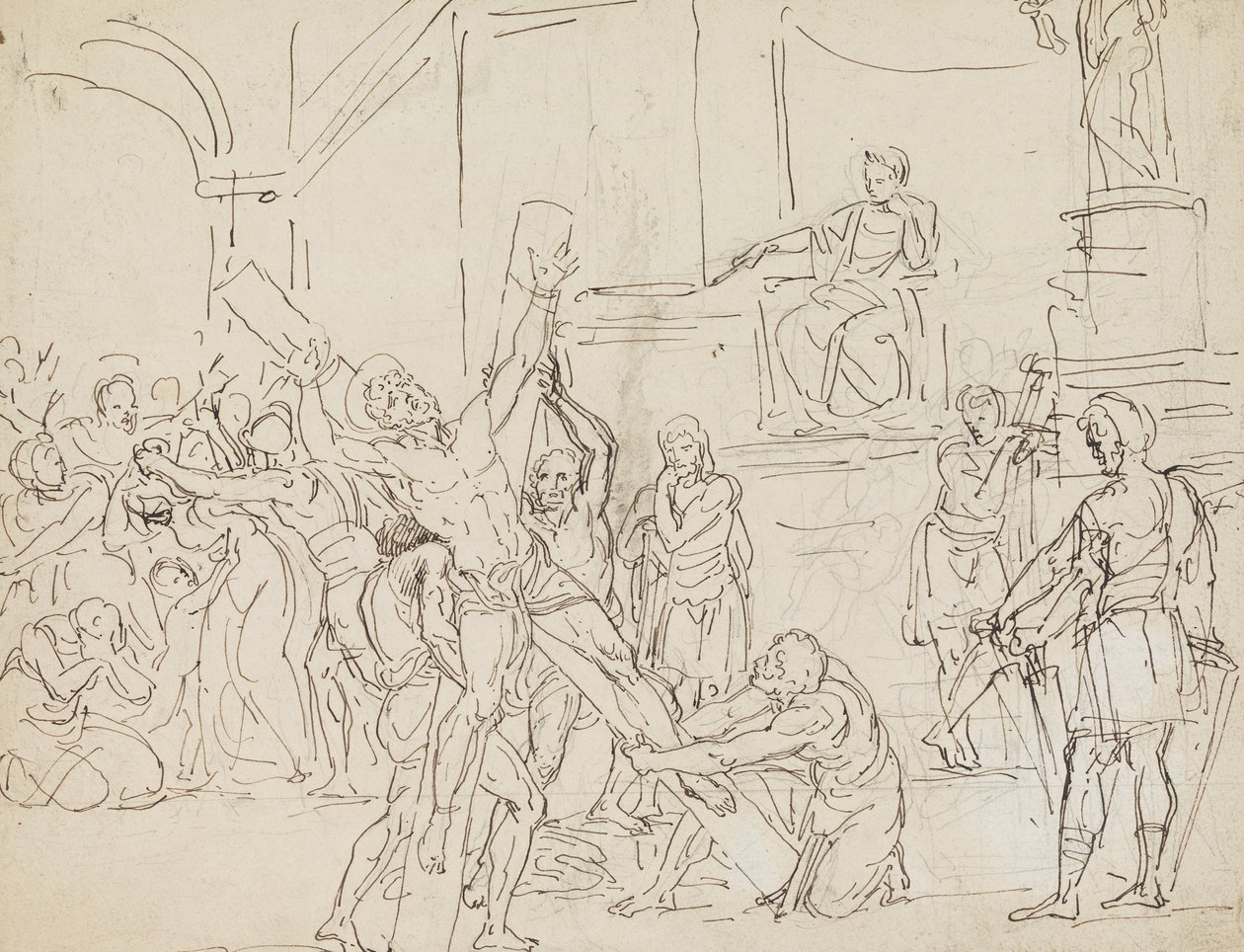 Andrews martyrskap av Francesco Coghetti