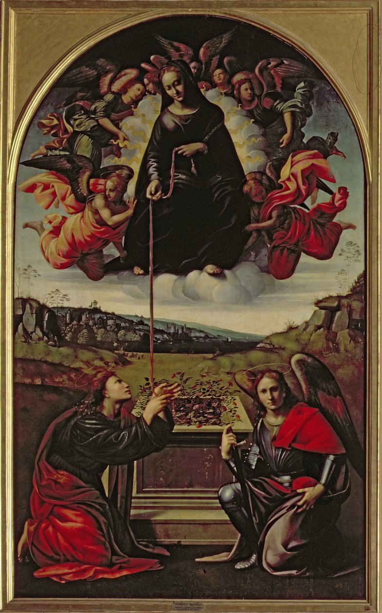 Madonnan med bältet av Francesco Granacci