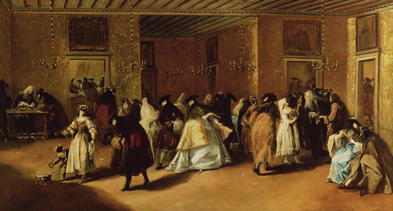 Maskerat möte av Francesco Guardi