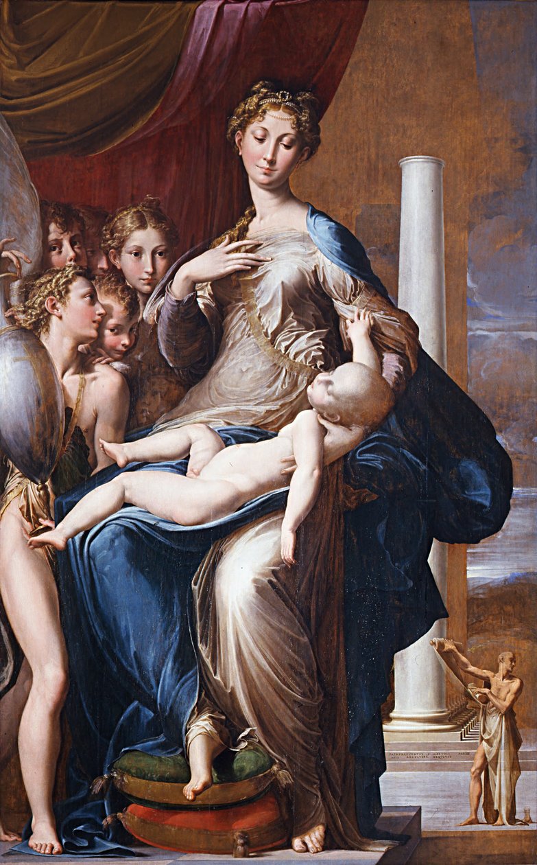 Madonna dal collo lungo av Parmigianino