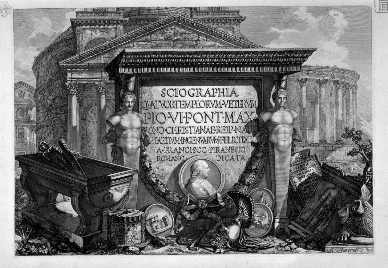Främre del av Francesco Piranesi