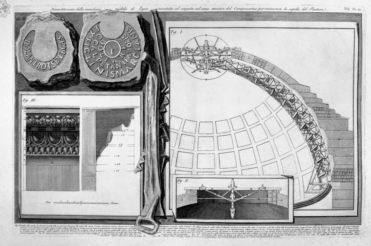 Pantheon, tav. XXIX av Francesco Piranesi