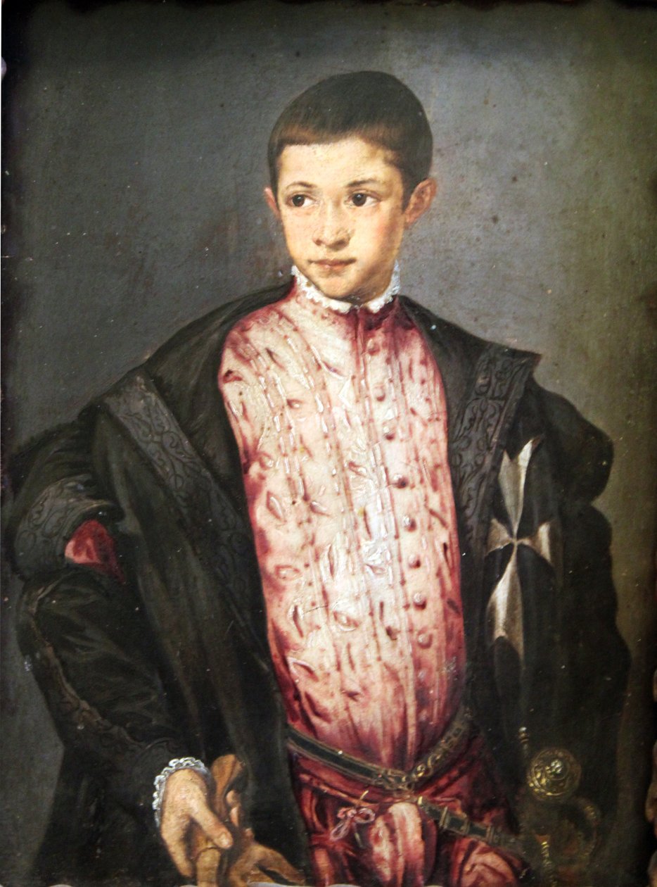 Porträtt av Ranuccio Farnese (1530-1565) av Francesco de Rossi