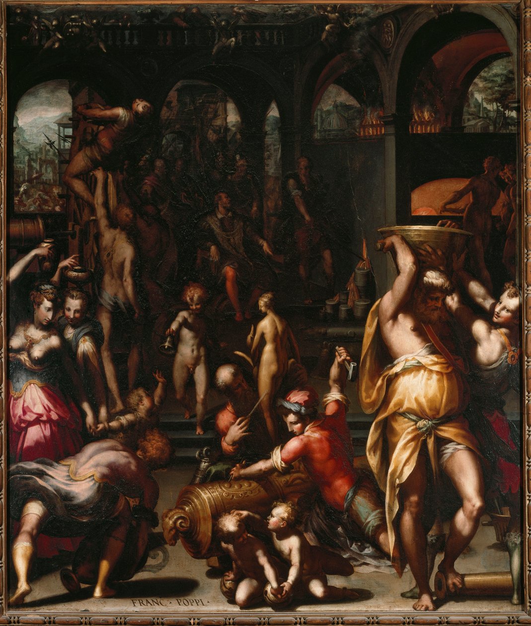 Bronsgjuteriet (Målning av Francesco Morandini