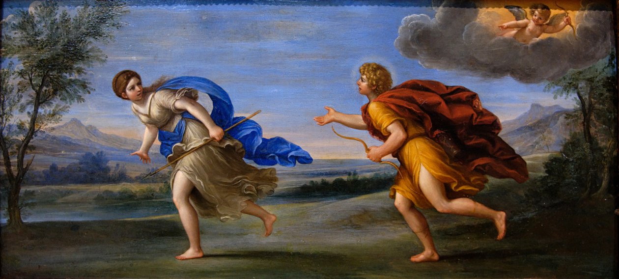 Apollo och Daphne, ca. 1615-1620 av Francesco Albani