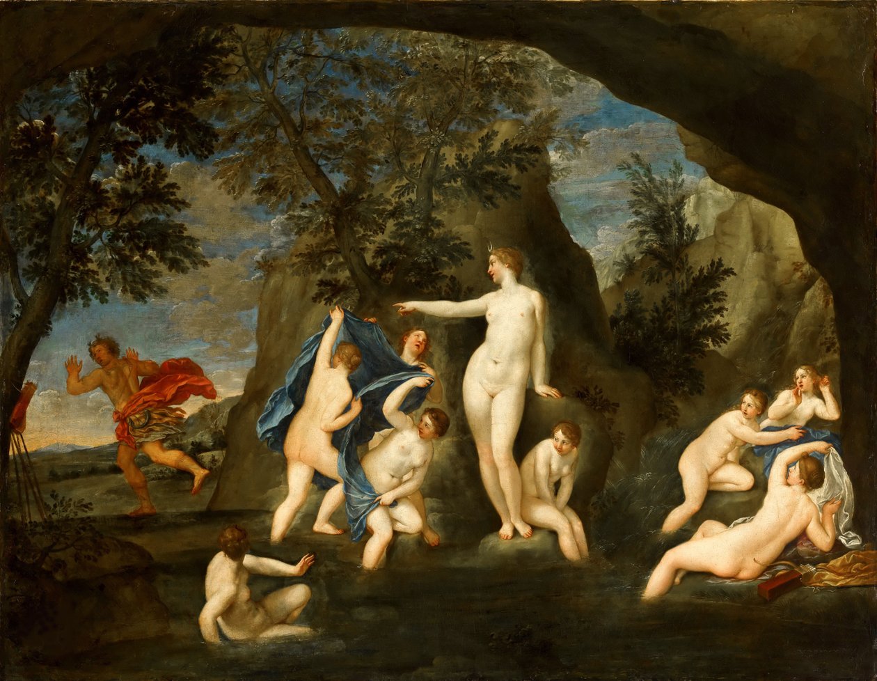 Diana och Actaeon, ca. 1640. av Francesco Albani