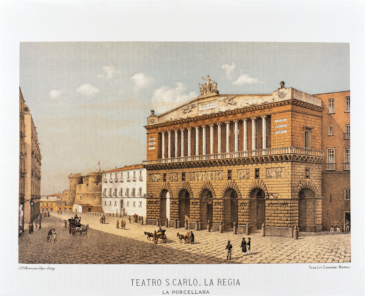Italien, Neapel, San Carlo-teatern av Francesco Aversano