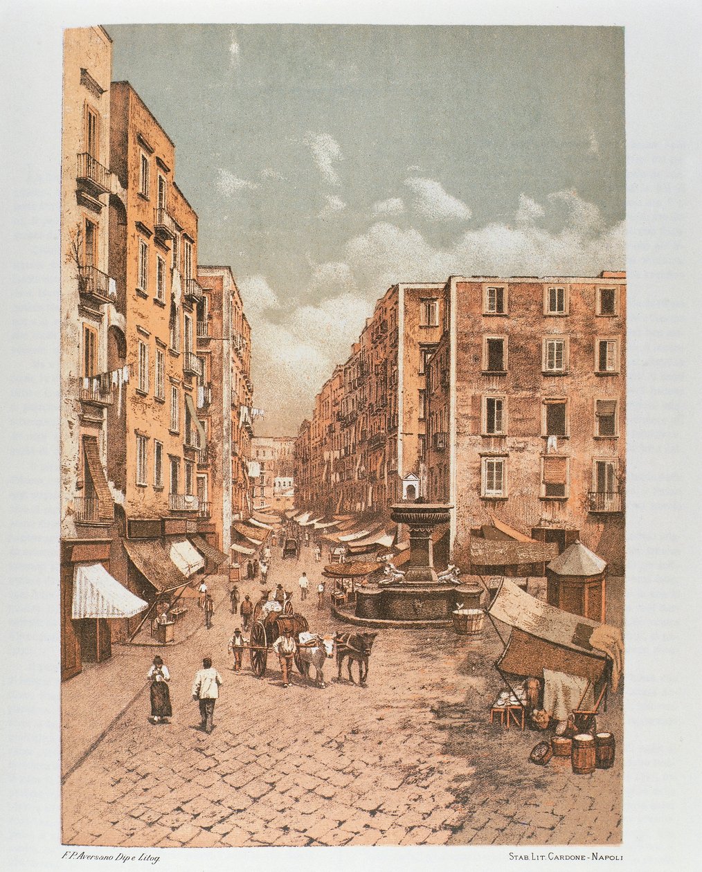 Italien, Neapel, hamnvägen av Francesco Aversano