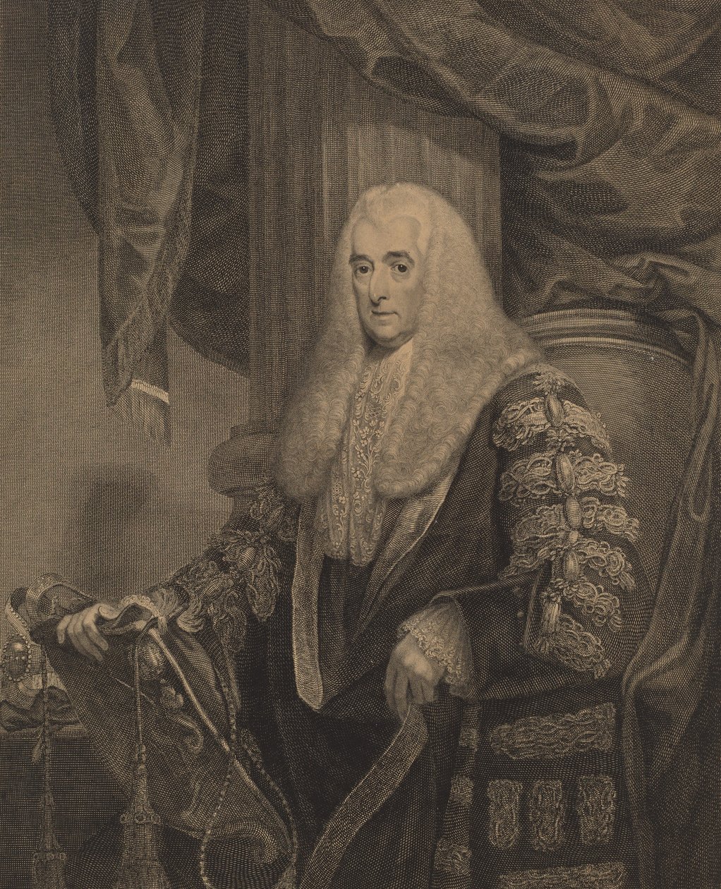 Alexander, Lord Loughborough, 1800. av Francesco Bartolozzi