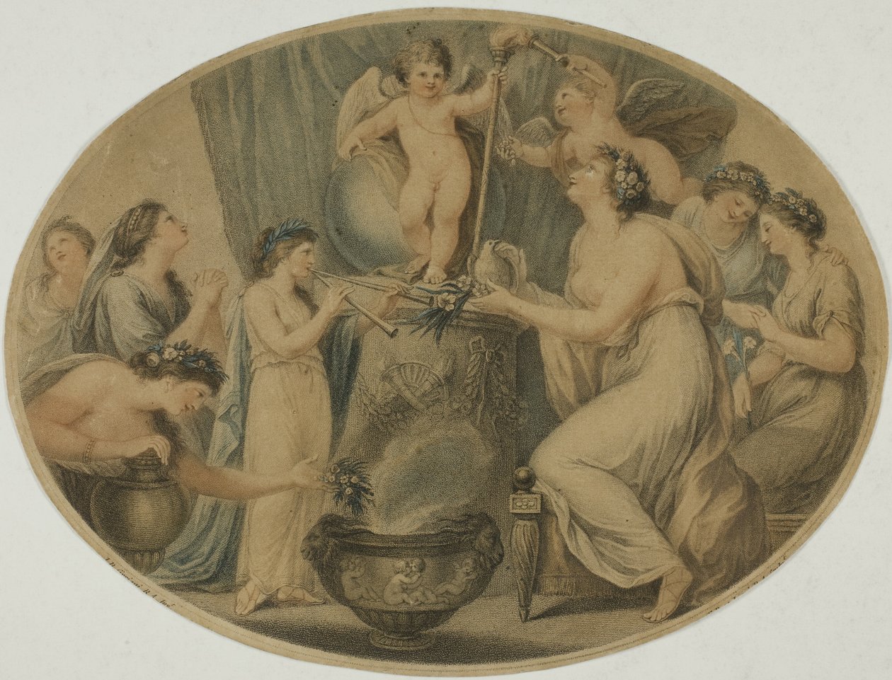 Allegoriskt ämne av Francesco Bartolozzi