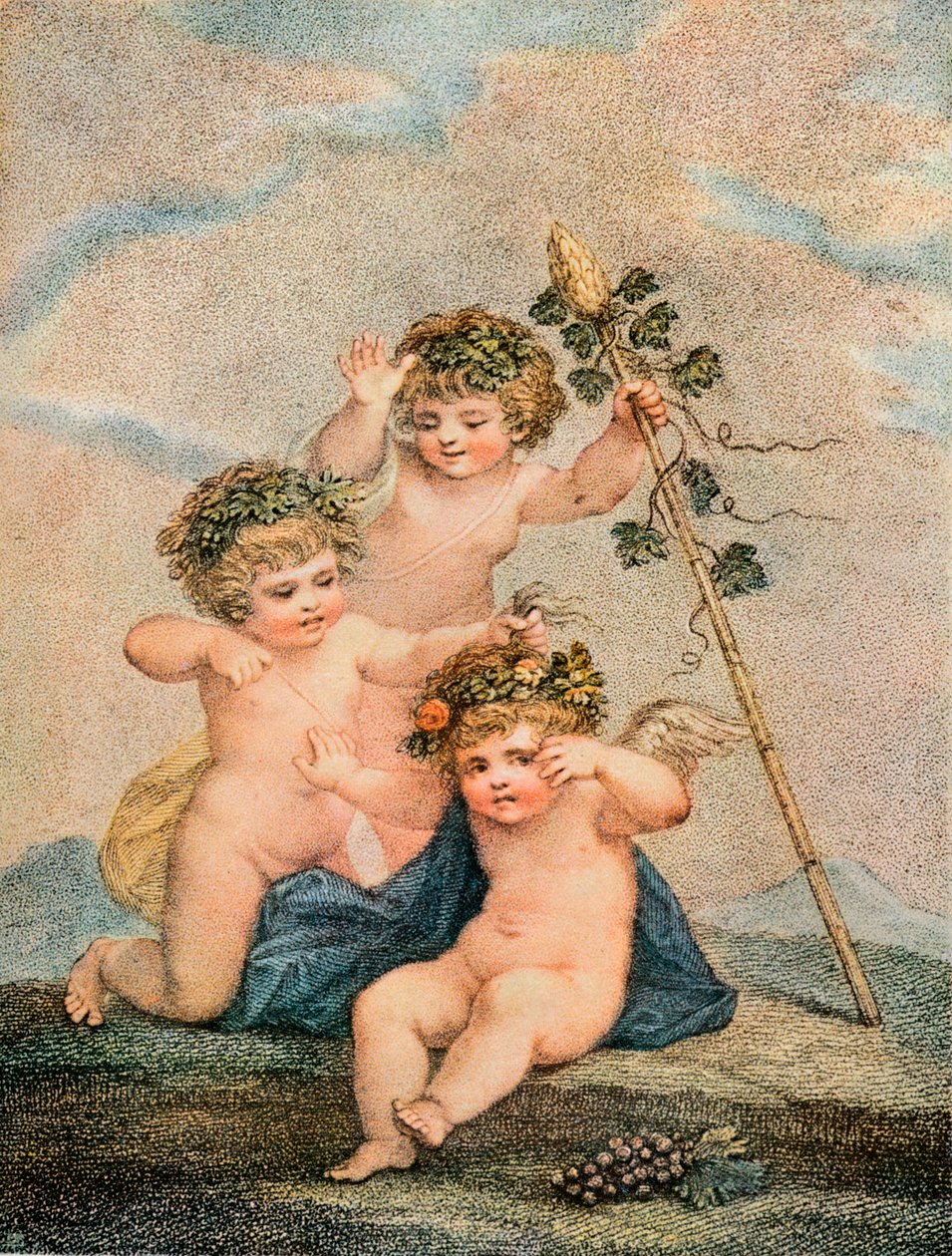 Cupids, c1700-talet av Francesco Bartolozzi