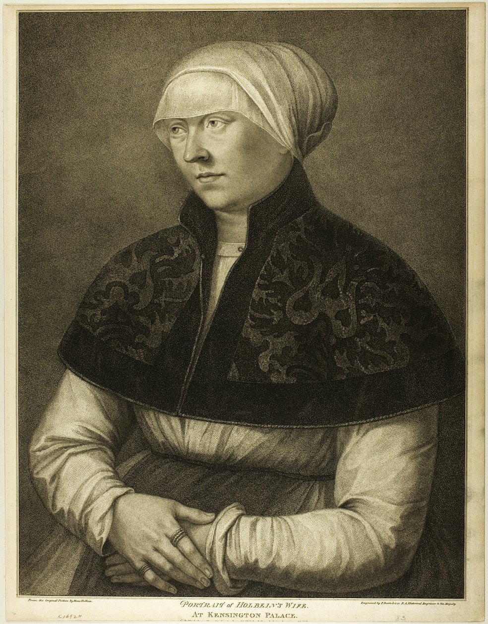 Holbeins fru av Francesco Bartolozzi